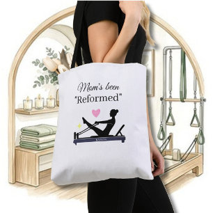 PILATES MOM's BEEN "REFORMED" REFORMER NAME Tote Bag