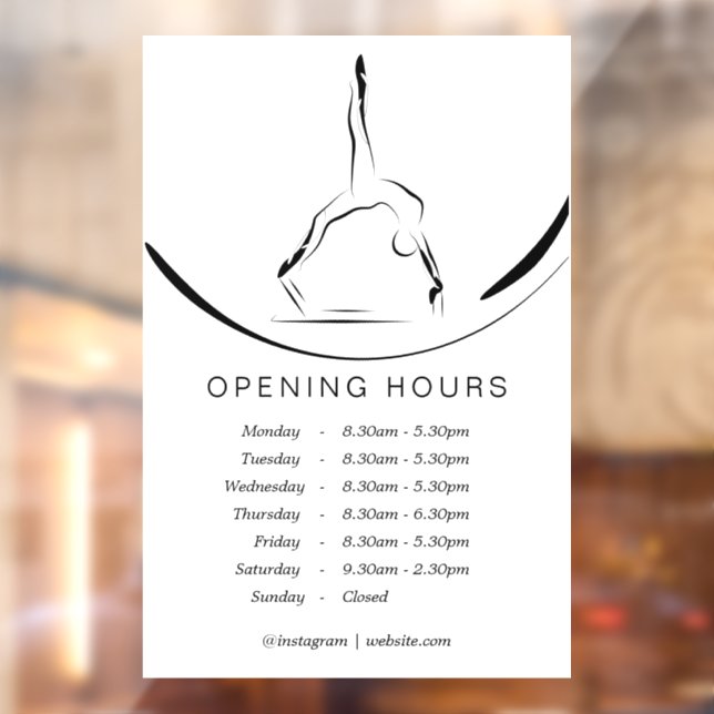 Pilates on the reformer  window cling (Sheet 2)