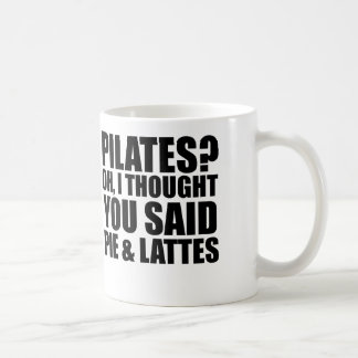 pilates pie and lattes coffee mug