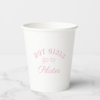 Pilates Pink Coquette Esthetic Paper cup