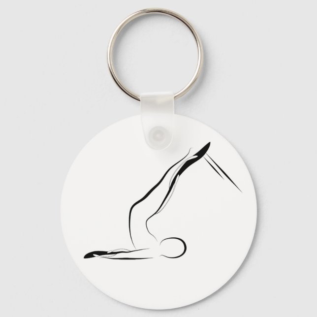 Pilates pose key ring (Front)