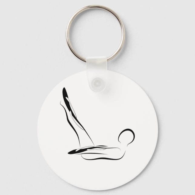 Pilates pose key ring (Front)
