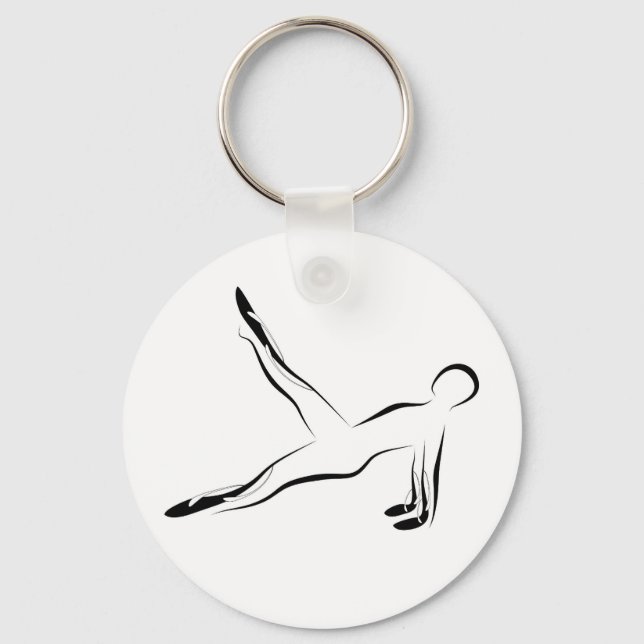 Pilates pose key ring (Front)