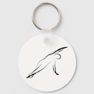 Pilates pose key ring