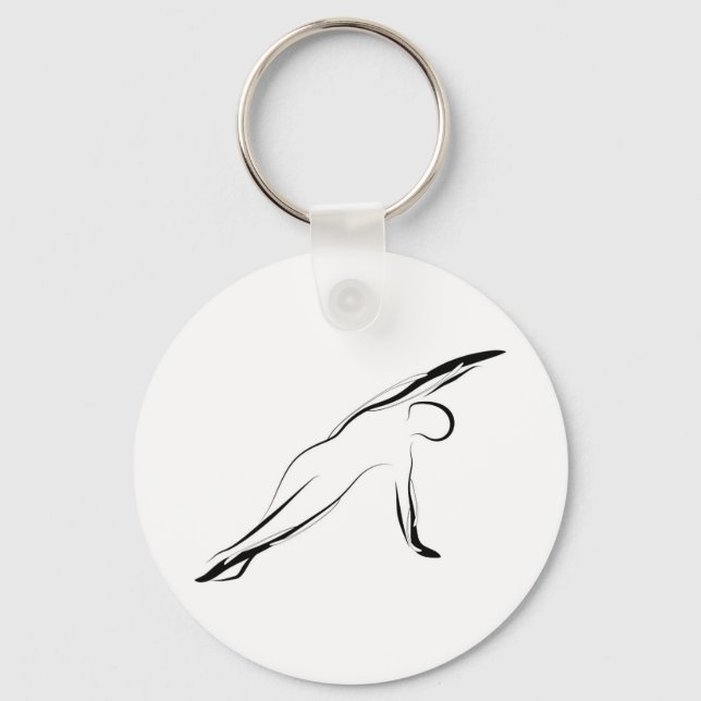 Pilates pose key ring (Front)