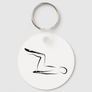 Pilates pose key ring