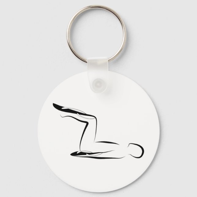 Pilates pose key ring (Front)