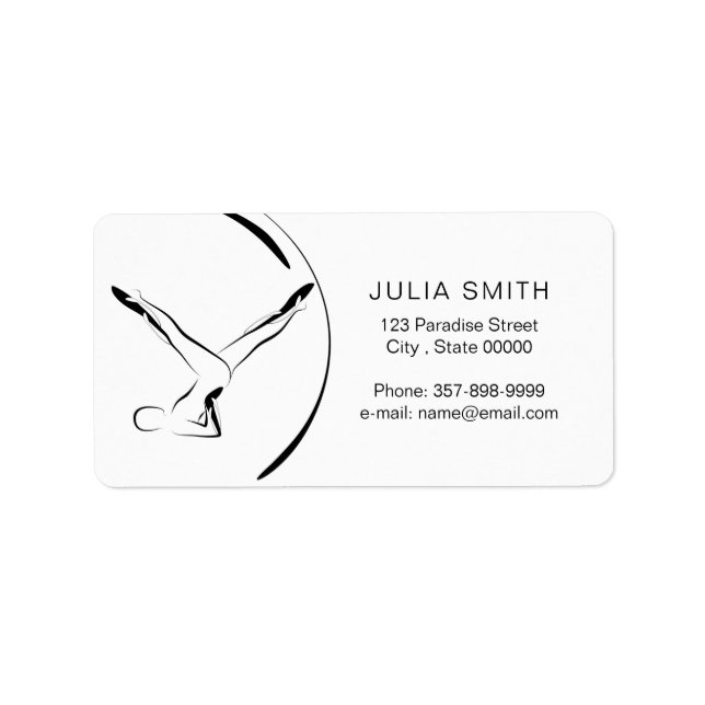 Pilates pose label (Front)