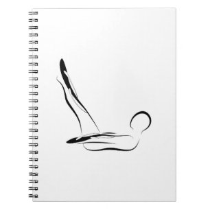 Pilates pose notebook