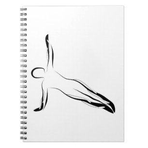Pilates pose notebook