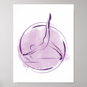 Pilates pose poster