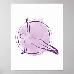 Pilates pose poster