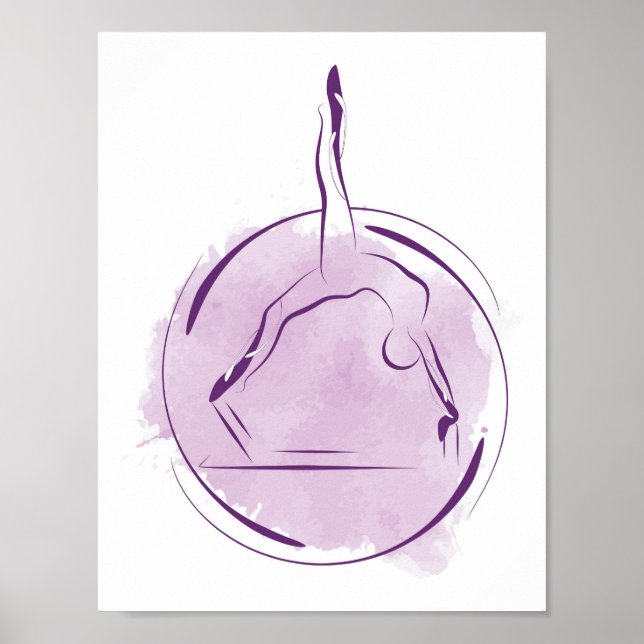 Pilates pose poster (Front)