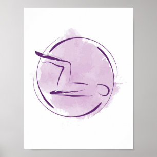 Pilates pose poster