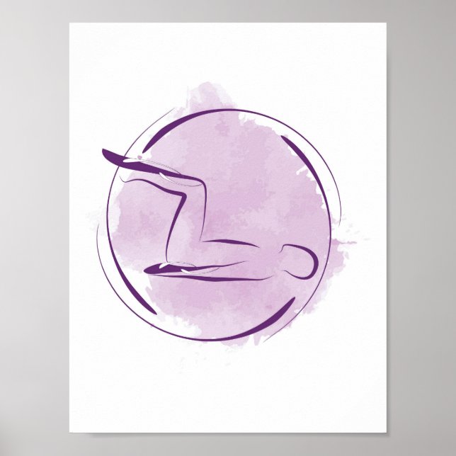 Pilates pose poster (Front)