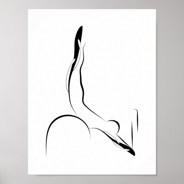 Pilates pose poster (Front)