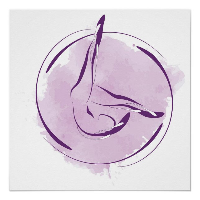 Pilates pose poster (Front)