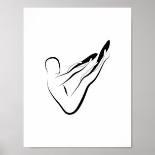 Pilates pose poster
