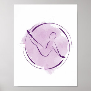 Pilates pose poster