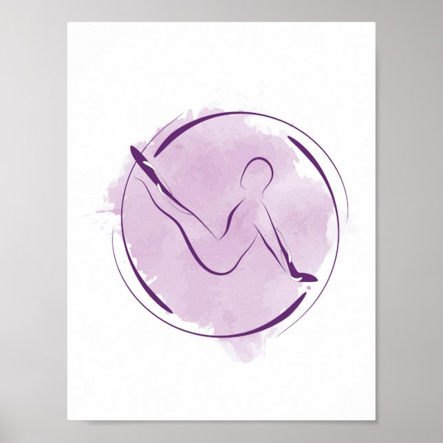 Pilates pose poster (Front)