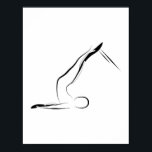 Pilates Pose  Short Spine on Reformer Poster<br><div class="desc">Minimal ,  Abstract Poster for Pilates Studio,  Short Spine on Reformer Pilates Pose.This design is also available on business cards,  stickers,  mugs and more.You can find similar designs with different  Pilates poses and different designs here  https://www.zazzle.com/collections/pilates-119339091647687700</div>