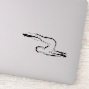 Pilates pose sticker