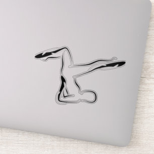 Pilates pose sticker