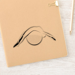 Pilates pose sticker