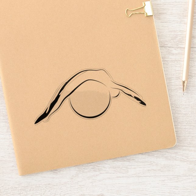 Pilates pose sticker (Notebook)