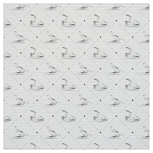 Pilates poses pattern fabric