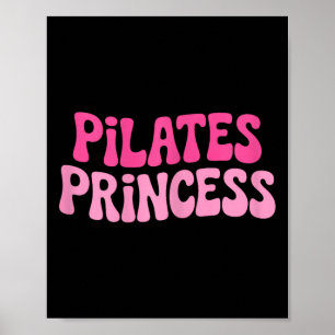 Pilates Princess Meditation Fitness Yoga Poster