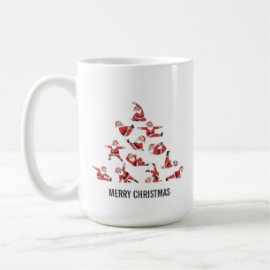Pilates Santa Mat Christmas Coffee Mug