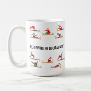 Pilates Santa Reformer Christmas Coffee Mug