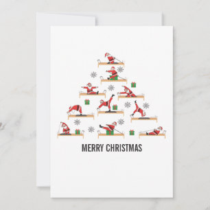 Pilates Santa Reformer Christmas Holiday Card