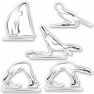 Pilates Scrapbook Stationery Stickers