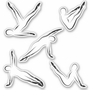 Pilates Scrapbook Stationery Stickers