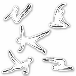 Pilates Scrapbook Stationery Stickers