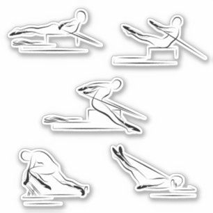 Pilates Scrapbook Stationery Stickers