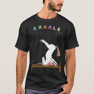 Pilates Unicorn Ehale funny animation  T-Shirt