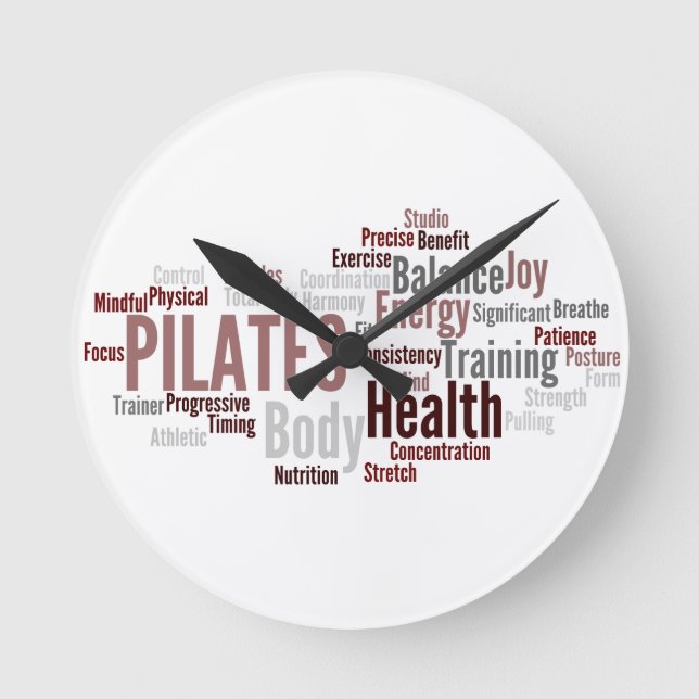 PILATES Wall Clock (Front)