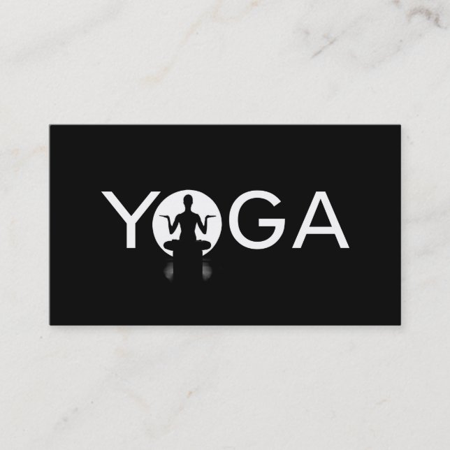 Pilates, Yoga Instructor Meditation, Spiritual Business Card (Front)