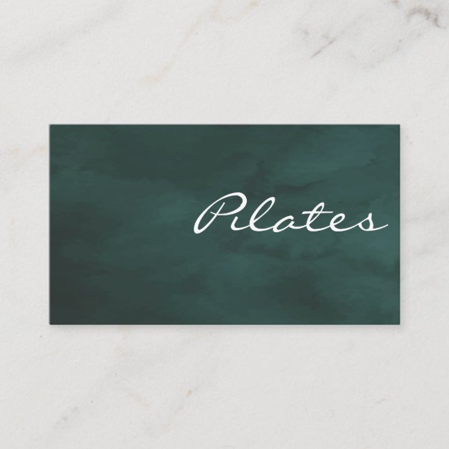 Pilates Yoga Instructor Teacher Business Card (Front)