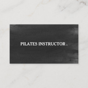 Pilates Yoga Instructor Teacher Business Card