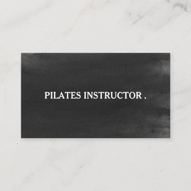 Pilates Yoga Instructor Teacher Business Card (Front)