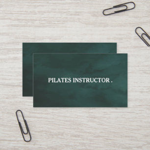 Pilates Yoga Instructor Teacher Business Card