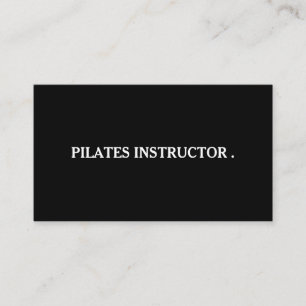 Pilates Yoga Instructor Teacher Business Card