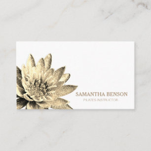 Pilates Yoga Instructor Teacher Lotus Business Card
