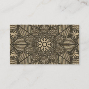 Pilates Yoga Instructor Teacher Mandala Business Card