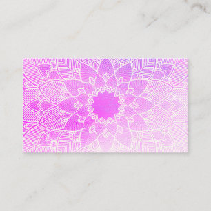 Pilates Yoga Instructor Teacher Mandala Business Card
