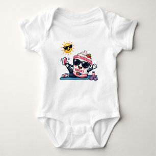 Pilates Yogurt  Baby Bodysuit